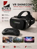 VR Shinecon Virtual Reality Headset with Bluetooth Remote Joystick
