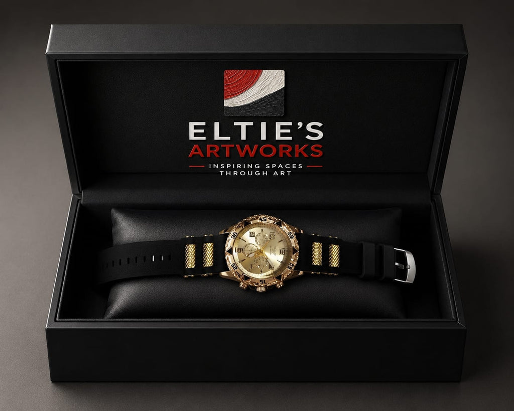 Gold-Tone Chronograph Watch