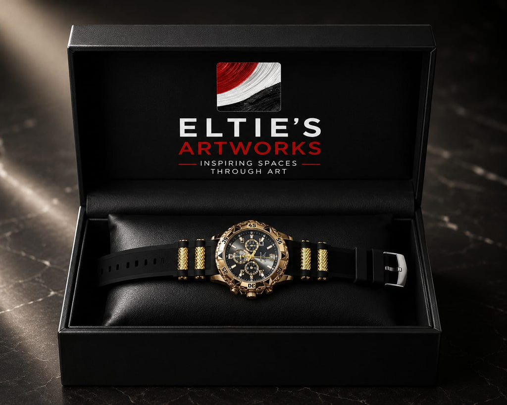Gold-Tone Chronograph Watch