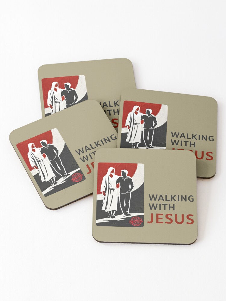 Faith-printed coasters