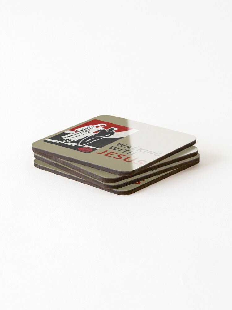 Faith-printed coasters