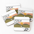 Faith-printed coasters